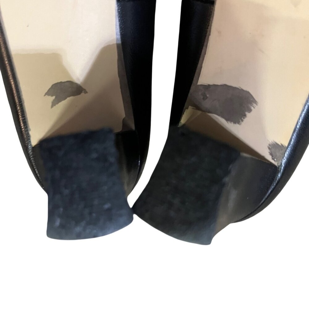 Vintage SRO Leather Heels Women’s 7.5M Blue Low Heel Pumps Used - Picture 14 of 16